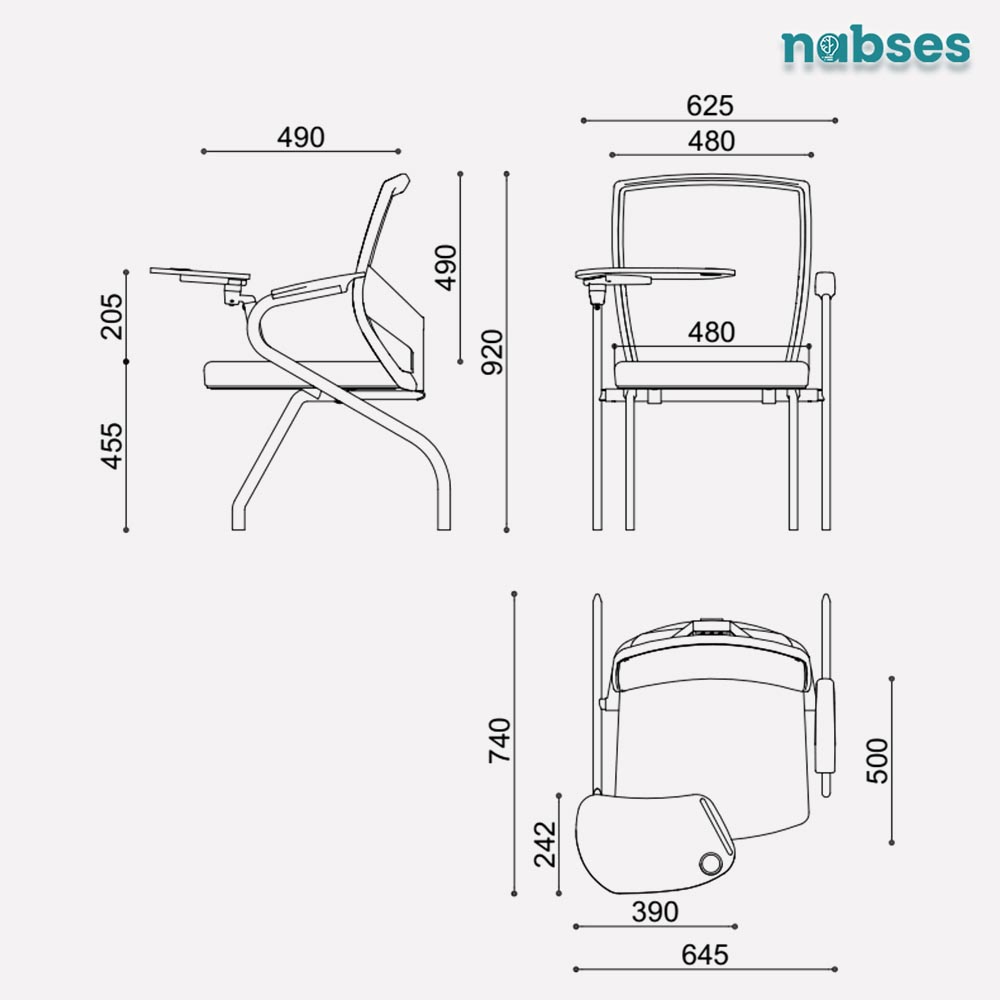 ghế training eagleseating 0801H-27S