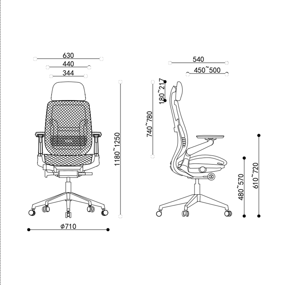 ghế văn phòng eagleseating oc-2002b-2w