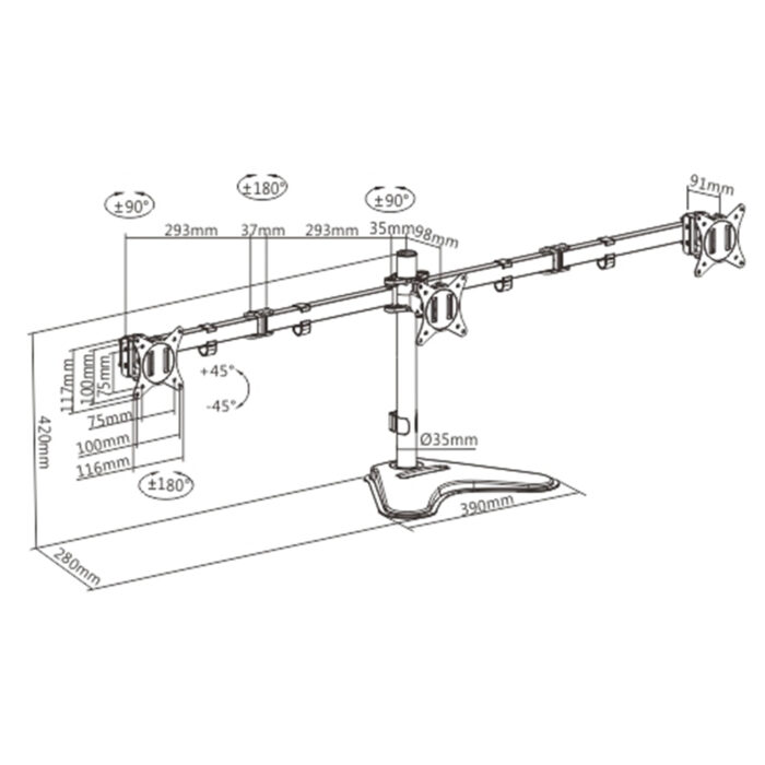 monitor arm lumi ma39-3112
