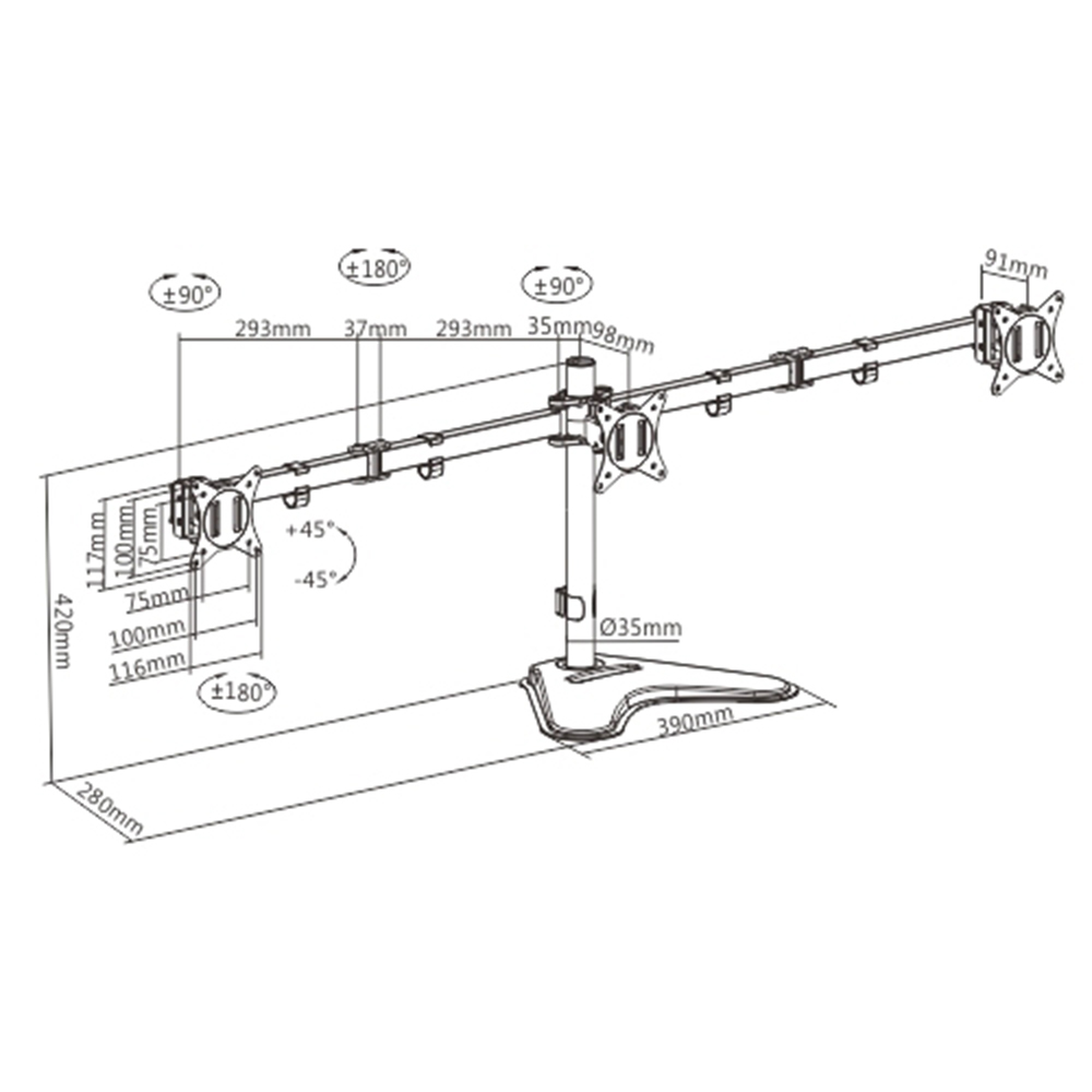 monitor arm lumi ma39-3112