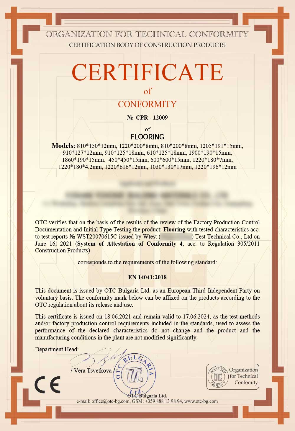 Chứng nhận sàn gỗ