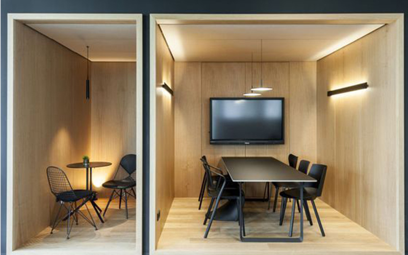 phone booth in office