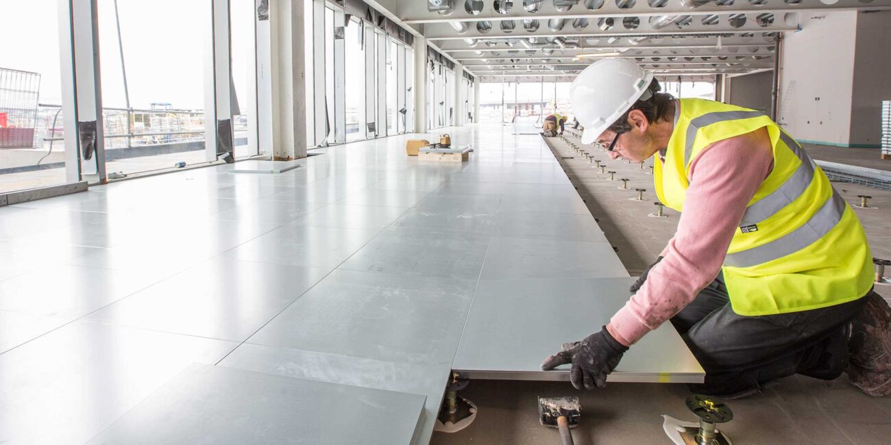 thi công sàn nâng