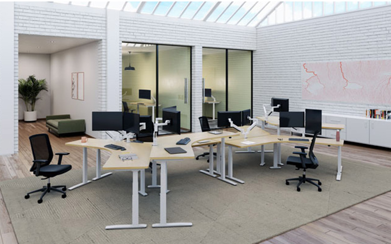 bàn làm việc thông minh nâng hạ