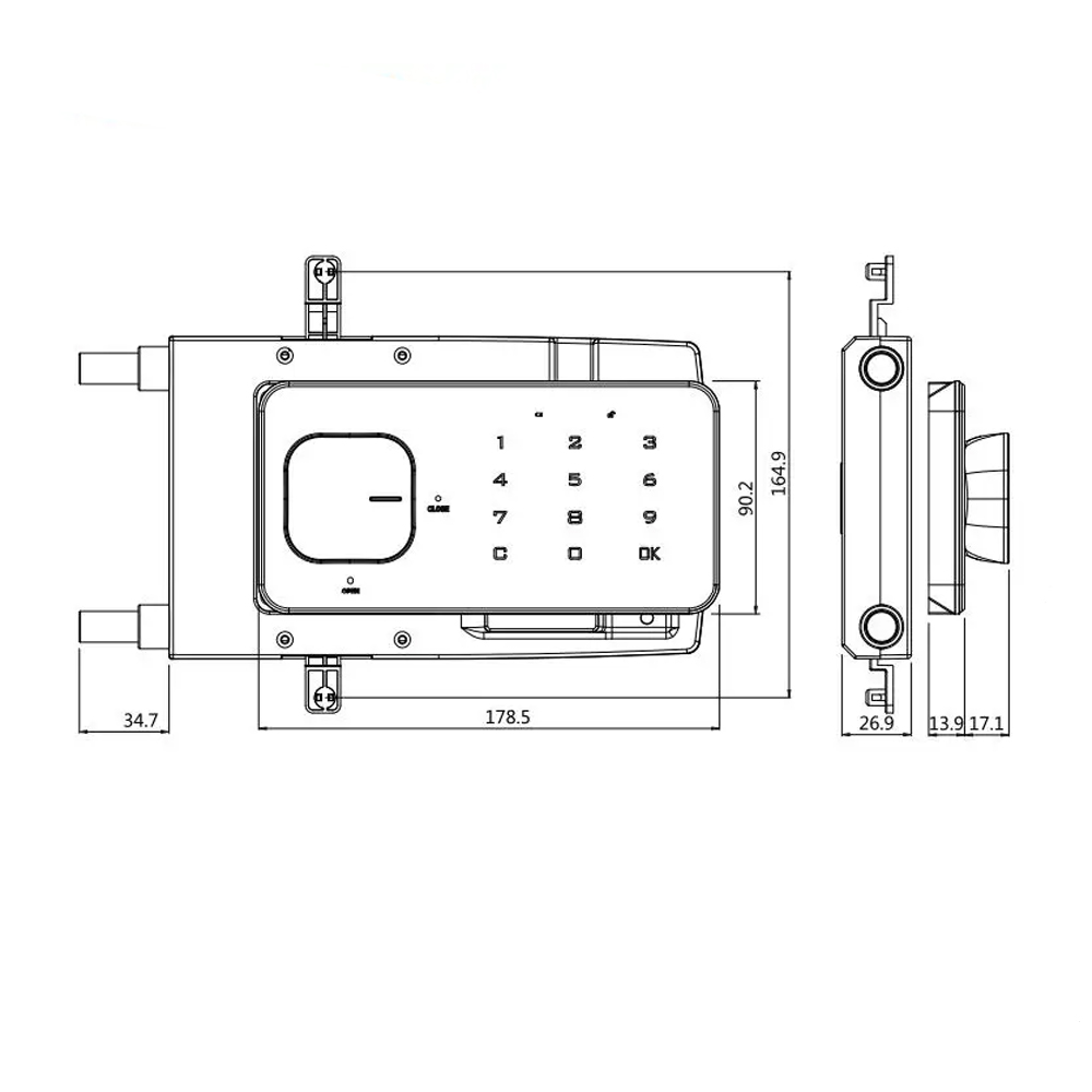 khóa mật khẩu tủ nội thất wangtong M-1604