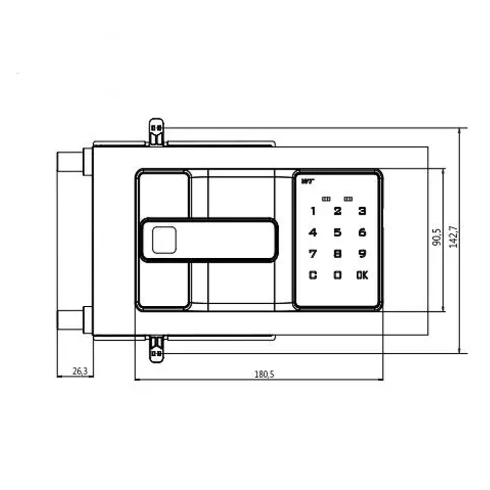 khóa mật khẩu tủ nội thất wangtong m-1603