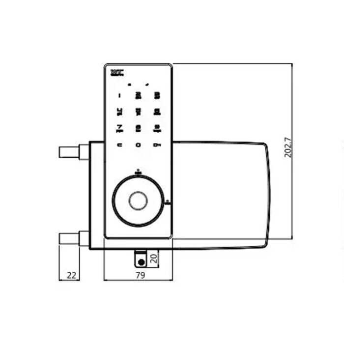 khóa mật khẩu tủ nội thất wangtong m1605