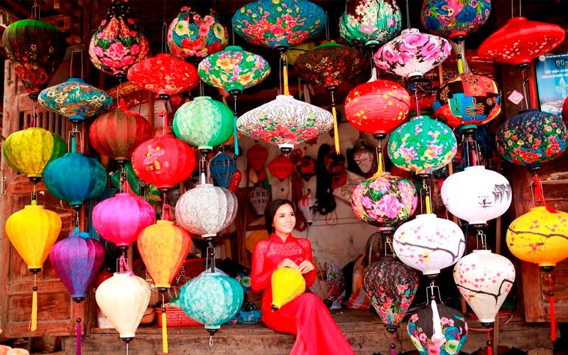 đèn vải trang trí nội thất