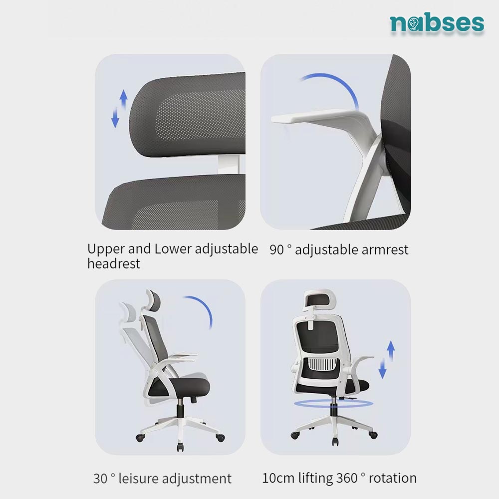 ghế nhân viên nabses nab225b