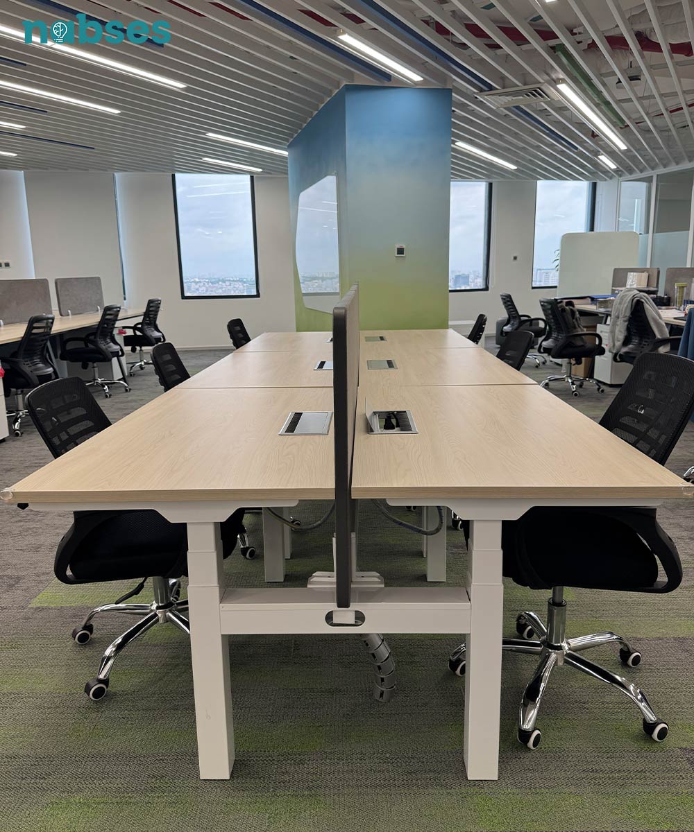 bàn nâng hạ đôi