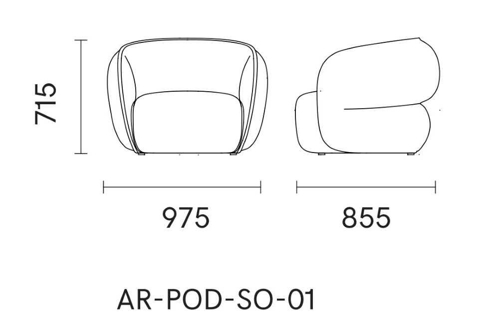 ghế armchair nabses ar pod