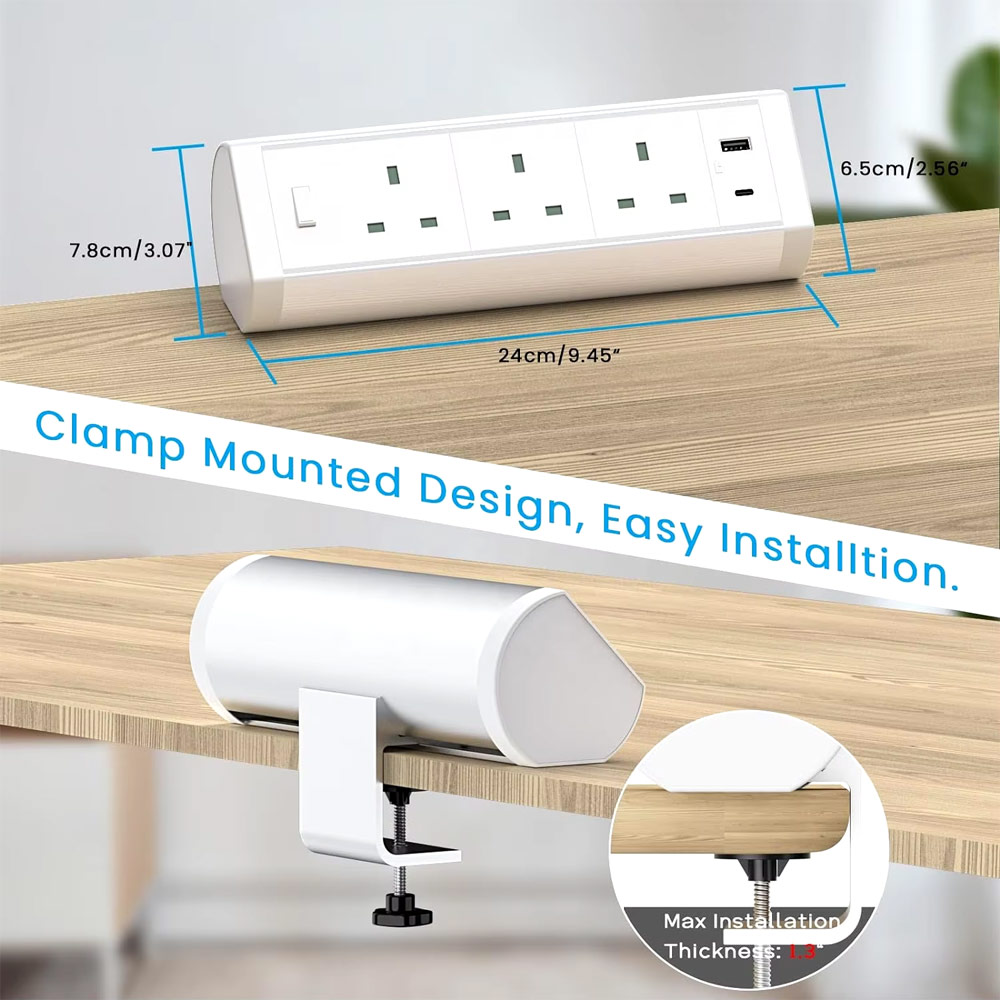 ổ cắm điện kẹp bàn nabses bst-s700-a