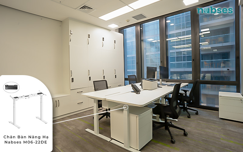 chân bàn nâng hạ thông minh