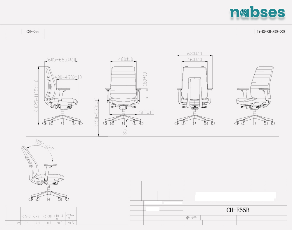 ghế nhân viên nabses e55b