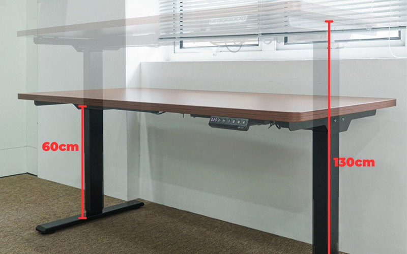 chân bàn nâng hạ chiều cao