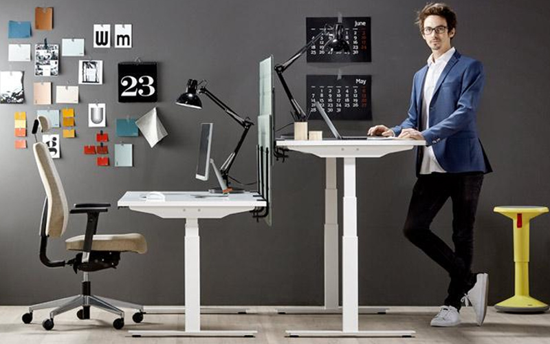 chân bàn nâng hạ điện