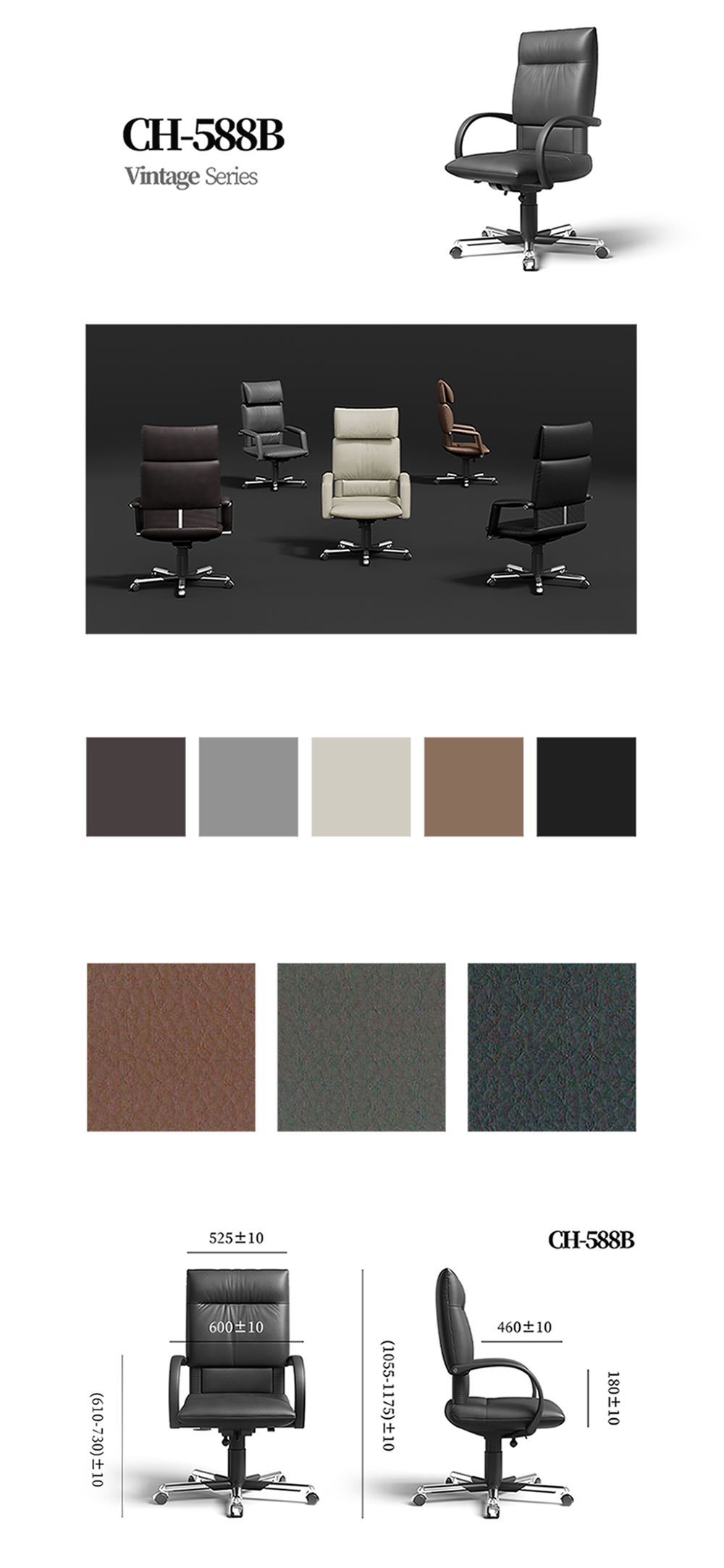 ghế lãnh đạo nabses ch-558b-20