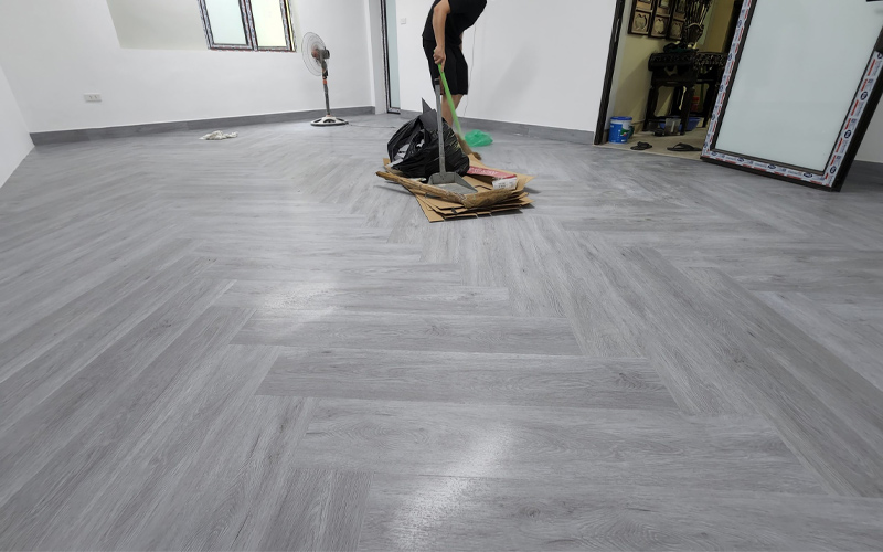 sàn nhựa vân gỗ