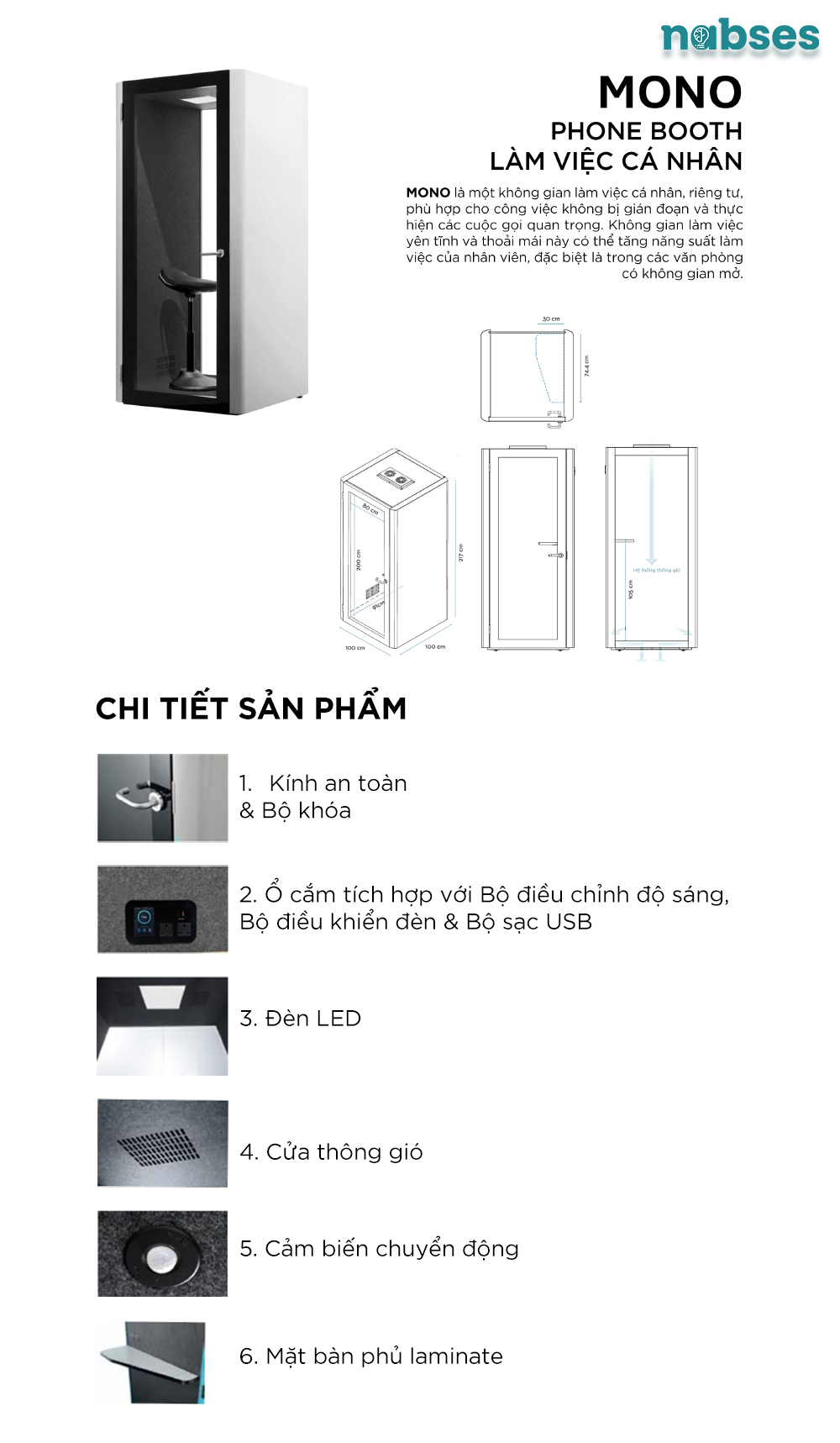 phone booth đơn nabses mono