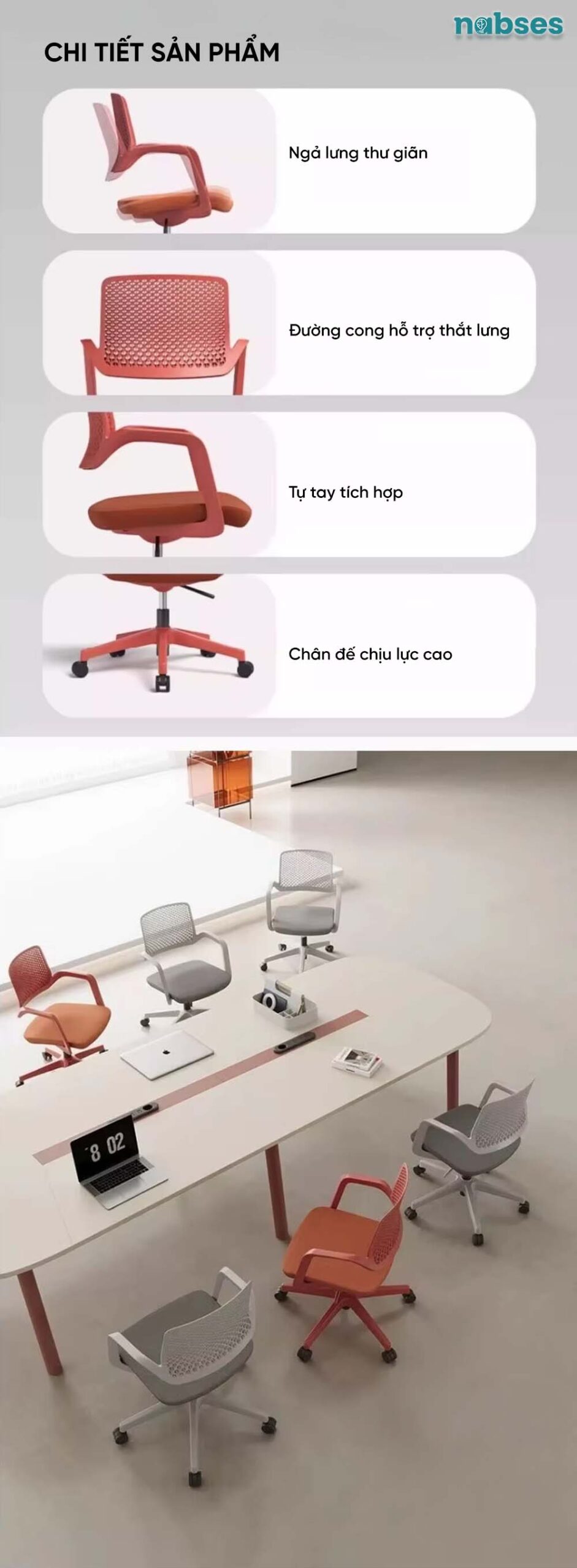 ghế pantry nabses ch-573c